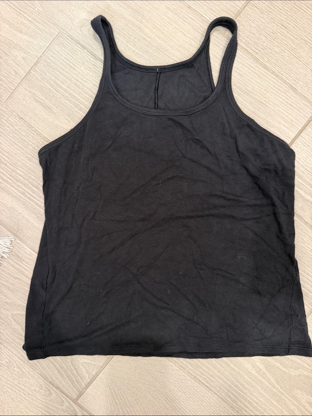 lululemon athletica Black Scoop Neck Tank Top